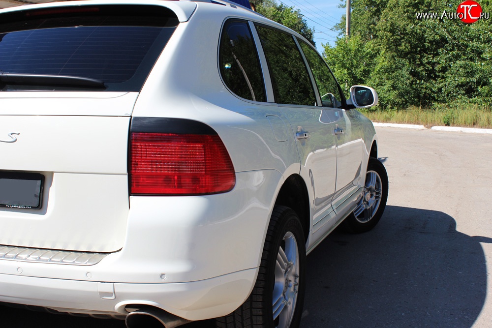 939 р. Реснички на фонари RA Porsche Cayenne 955 (2002-2006) (Неокрашенные)  с доставкой в г. Чебоксары