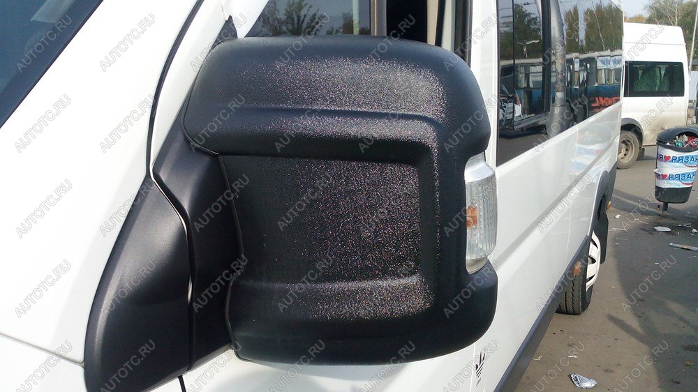 1 839 р. Накладки на боковые зеркала (шагрень) v2 RA  Fiat Ducato  290 (2014-2025) (Неокрашенные)  с доставкой в г. Чебоксары
