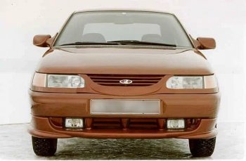 969 р. Накладка переднего бампера Кураж 1 Лада 2110 седан (1995-2007) (неокрашенная)  с доставкой в г. Чебоксары. Увеличить фотографию 4