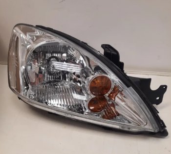 Правая фара (хром, с механическим корректором) GAMMA Mitsubishi Lancer 9 CS седан 1-ый рестайлинг (2003-2005)