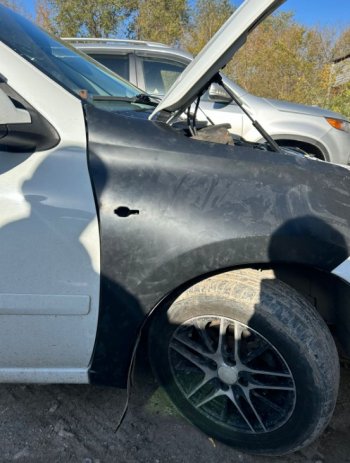 5 499 р. Переднее правое крыло (пластик) Glogal Tuning Datsun on-DO седан дорестайлинг (2014-2019) (Неокрашенное)  с доставкой в г. Чебоксары. Увеличить фотографию 3