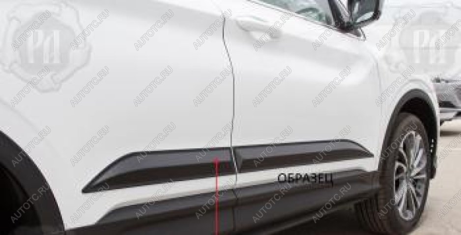 1 489 р. Молдинг двери передний левый Русская Артель  KIA Soul  PS (2017-2019) рестайлинг (глянец под покраску)  с доставкой в г. Чебоксары