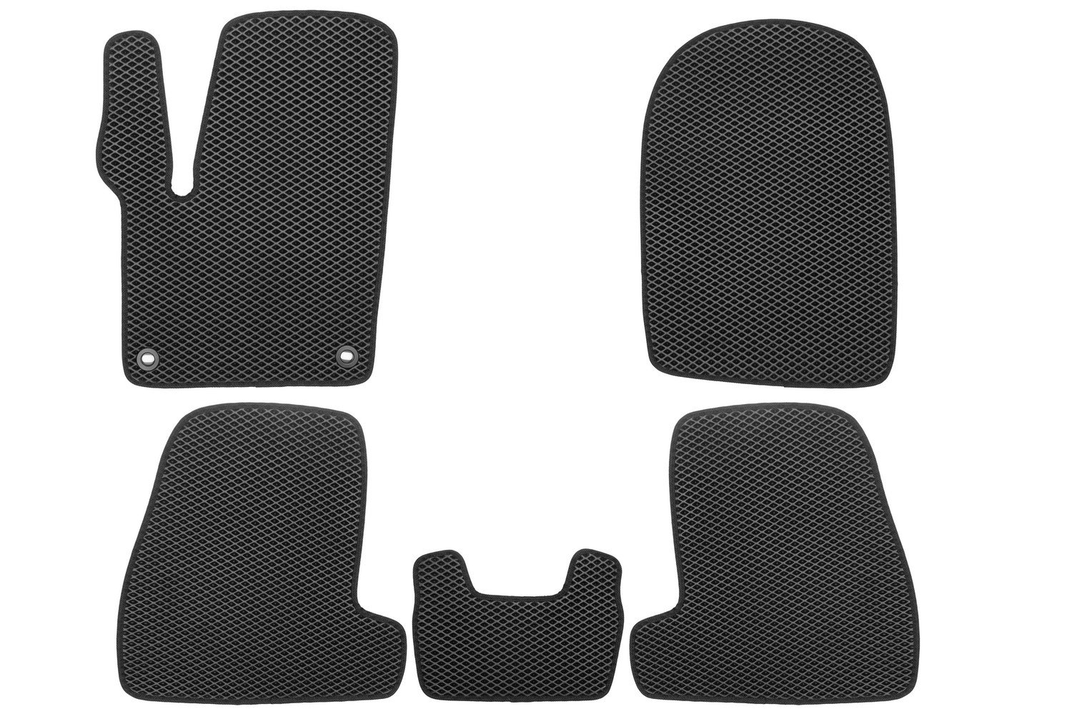 3 379 р. Коврики в салон EVA подходят для FORD Focus (III, IIIr) 2011-2019 (черная окантовка), 5шт.  Форд Фокус Klever eva.b.0501603222110k  с доставкой в г. Чебоксары