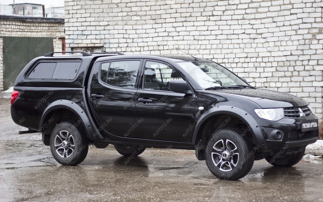 17 119 р. Расширители колесных арок широкие (вынос 90 мм) Русская Артель Mitsubishi L200 4  дорестайлинг (2006-2014) (глянец под покраску)  с доставкой в г. Чебоксары