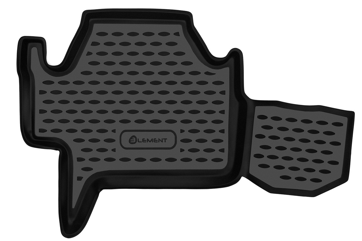1 089 р. Коврики в салон (2 ряд) Element Mitsubishi Pajero Sport PB дорестайлинг (2008-2013) (черные)  с доставкой в г. Чебоксары