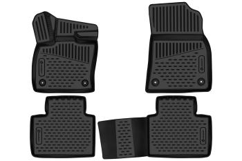 Коврики 3D в салон 4WD Element Geely Atlas FX11 (2023-2025) (черные)