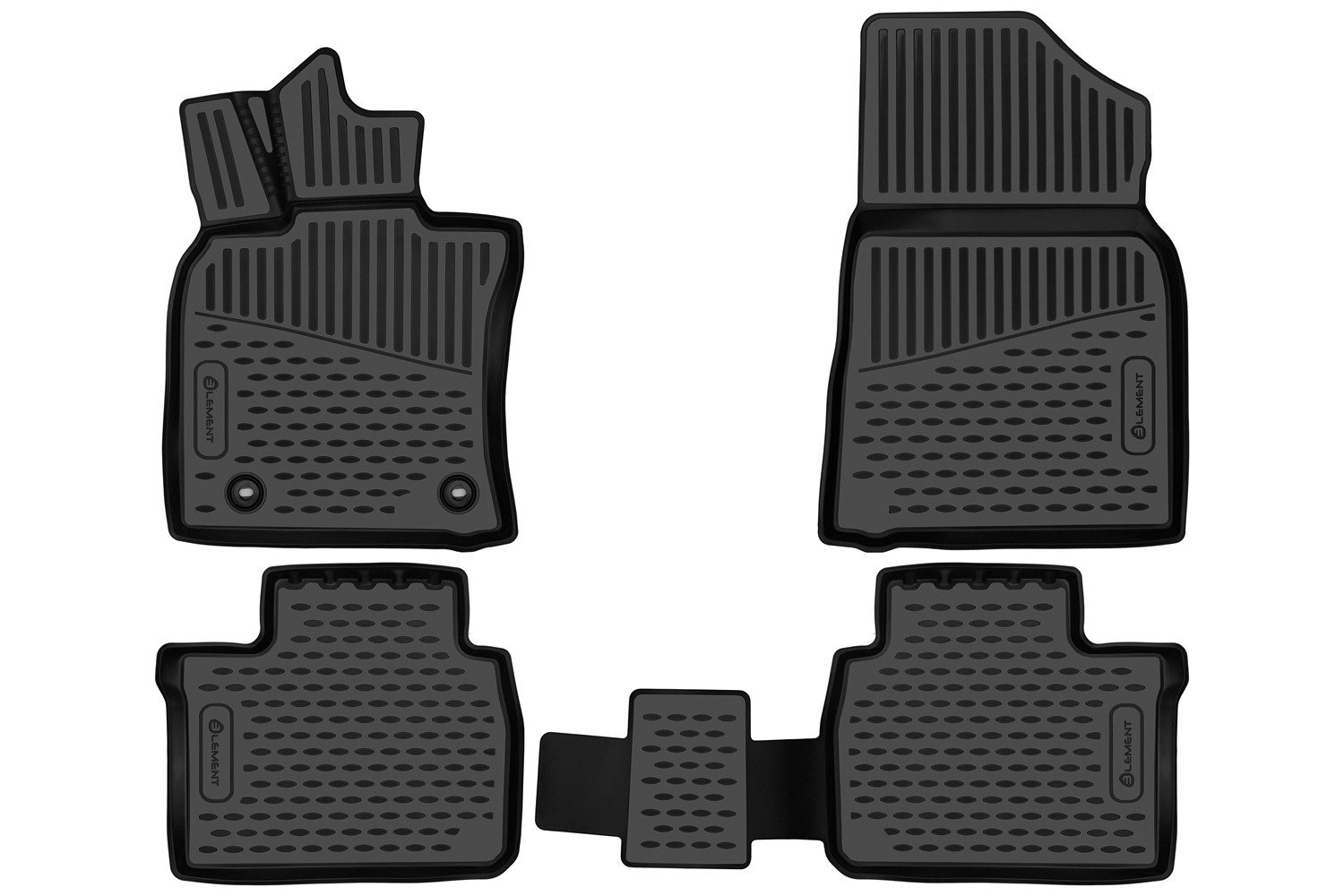 2 899 р. Коврики 3D в салон Element  Toyota Camry  XV80 (2023-2025) (черные)  с доставкой в г. Чебоксары