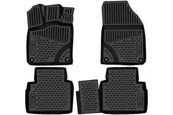 Коврики 3D в салон Element Geely Cityray (2024-2025) (черные)