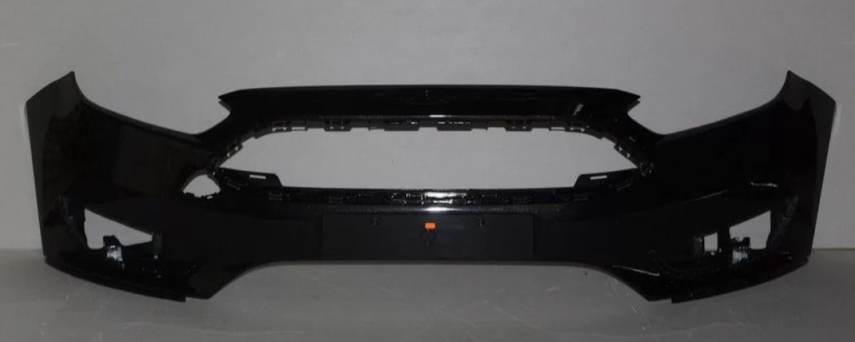 7 449 р. Бампер передний DAR Ford Focus 3 седан рестайлинг (2014-2019) (Черная Пантера (Panter Black JAYC, 2851))  с доставкой в г. Чебоксары
