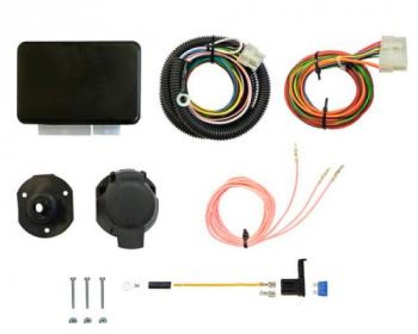 7 599 р. Комплект штатной электрики для фаркопа 7-pin с блоком КонцептАвто Geely Atlas Pro NL3 (2019-2025) (7-pin)  с доставкой в г. Чебоксары