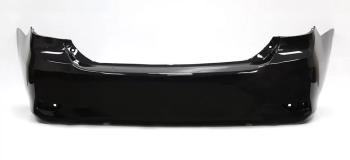 Бампер задний DAR (окрашенный) Toyota Corolla ( E140,  E150) (2009-2013) седан рестайлинг (Черная жемчужина (Black Pearl 209))