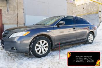 Накладки на колесные арки (передняя правая) Русская Артель Toyota Camry  XV40 (2006-2008) дорестайлинг (шагрень)