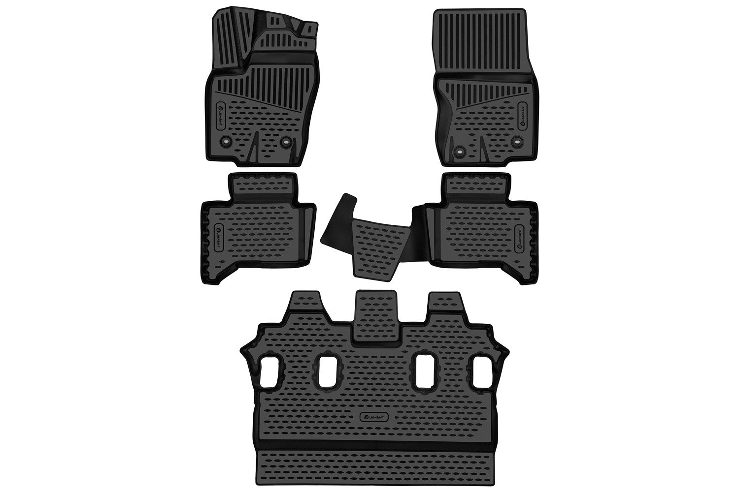 4 099 р. Коврики 3D в салон Element  Toyota Land Cruiser Prado  J250 (2023-2025) (черные)  с доставкой в г. Чебоксары