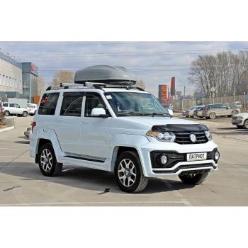 13 499 р. Комплект накладок порогов GRAND Уаз Патриот 3163 5-дв. 1-ый рестайлинг (2014-2016) (неокрашенные (глянец под окраску))  с доставкой в г. Чебоксары. Увеличить фотографию 3