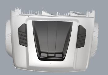 21 599 р. Накладки на капот RALEX  Tank 300 (2020-2025) (черный матовый)  с доставкой в г. Чебоксары. Увеличить фотографию 3
