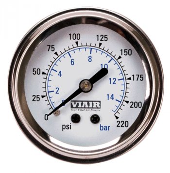 Манометр VIAIR 2 220 PSI, с подсветкой, белый Viair 90089