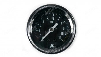1 259 р. Манометр ARIDE 51 мм, 1х11 бар (160 PSI), 2, черный Арайд м 51 1 11  с доставкой в г. Чебоксары. Увеличить фотографию 1