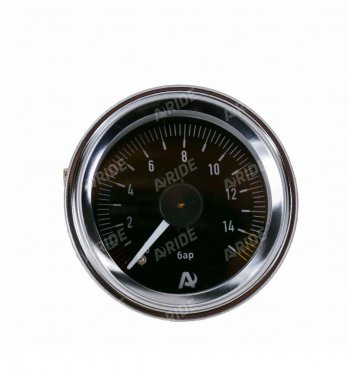 2 699 р. Манометр ARIDE 53 мм, 2х15 бар (220 PSI), 2, черный Арайд м 53 2 15  с доставкой в г. Чебоксары. Увеличить фотографию 1