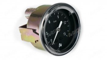1 199 р. Манометр ARIDE 51 мм, 1х15 бар (220 PSI), 2, черный, с подсветкой Арайд м 51 1 15  с доставкой в г. Чебоксары. Увеличить фотографию 2