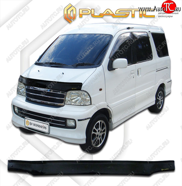 1 999 р. Дефлектор капота CA-Plastic Daihatsu Atrai7 S231G,S221G (2000-2004) (classic черный, без надписи)  с доставкой в г. Чебоксары