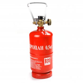 Баллон газовый стальной GZWM LPG BT-0,5, 1,2 л. Grotkuv (РП) GZWM lpg-bt-0,5