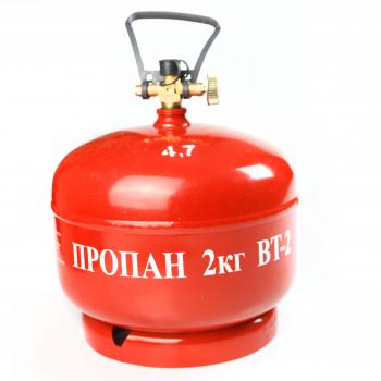 Баллон газовый стальной GZWM LPG BT-2, 4,8 л. Grotkuv (РП) GZWM lpg-bt-2