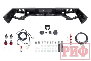 89 129 р. Бампер РИФ силовой задний Toyota Land Cruiser 76 2007+ с квадратом под фаркоп и фонарями РИФ rif076-21150  с доставкой в г. Чебоксары. Увеличить фотографию 2