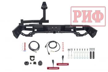 114 109 р. Бампер РИФ силовой задний Toyota Land Cruiser 76 2007+ с квадратом под фаркоп, калиткой и фонарями РИФ rif076-21125  с доставкой в г. Чебоксары. Увеличить фотографию 8