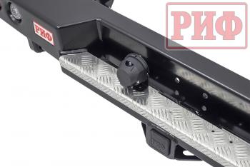 75 709 р. Бампер РИФ силовой задний Toyota Land Cruiser 78 2007+ с квадратом под фаркоп и фонарями РИФ rif078-21150  с доставкой в г. Чебоксары. Увеличить фотографию 5