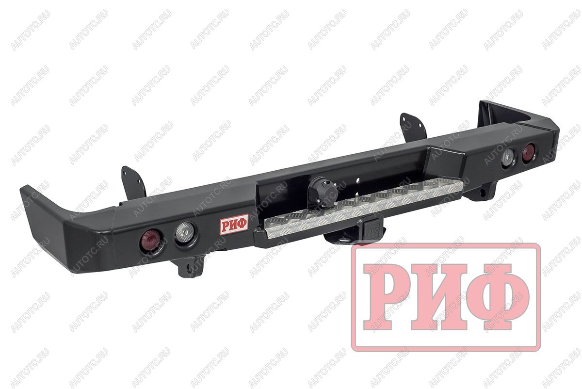75 709 р. Бампер РИФ силовой задний Toyota Land Cruiser 78 2007+ с квадратом под фаркоп и фонарями РИФ rif078-21150  с доставкой в г. Чебоксары