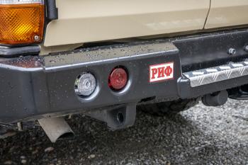 100 649 р. Бампер РИФ силовой задний Toyota Land Cruiser 78 2007+ с квадратом под фаркоп, калиткой и фонарями РИФ rif078-21125  с доставкой в г. Чебоксары. Увеличить фотографию 6