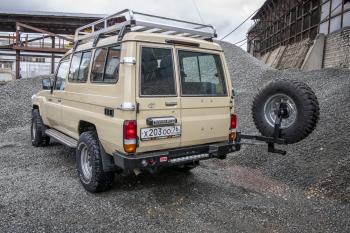 100 649 р. Бампер РИФ силовой задний Toyota Land Cruiser 78 2007+ с квадратом под фаркоп, калиткой и фонарями РИФ rif078-21125  с доставкой в г. Чебоксары. Увеличить фотографию 4