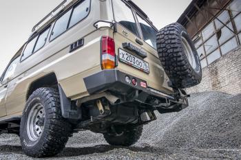 100 649 р. Бампер РИФ силовой задний Toyota Land Cruiser 78 2007+ с квадратом под фаркоп, калиткой и фонарями РИФ rif078-21125  с доставкой в г. Чебоксары. Увеличить фотографию 3