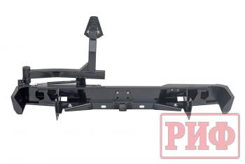 100 649 р. Бампер РИФ силовой задний Toyota Land Cruiser 78 2007+ с квадратом под фаркоп, калиткой и фонарями РИФ rif078-21125  с доставкой в г. Чебоксары. Увеличить фотографию 9