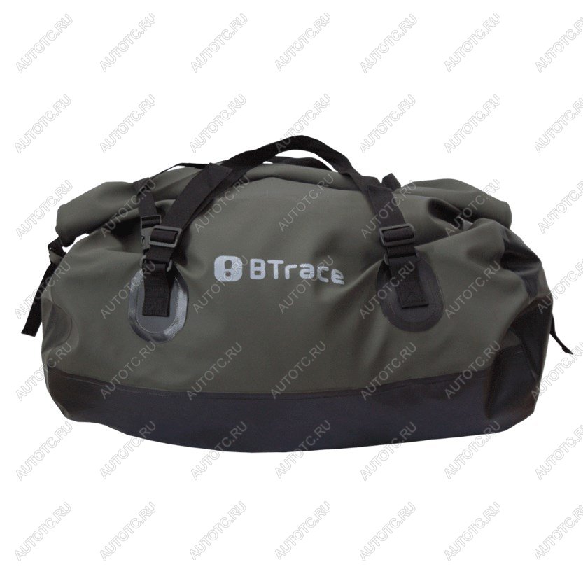 6 239 р. Гермосумка BTrace усиленная ПВХ трикотаж 100л (Оливковыйчерный) BTrace a0334  с доставкой в г. Чебоксары