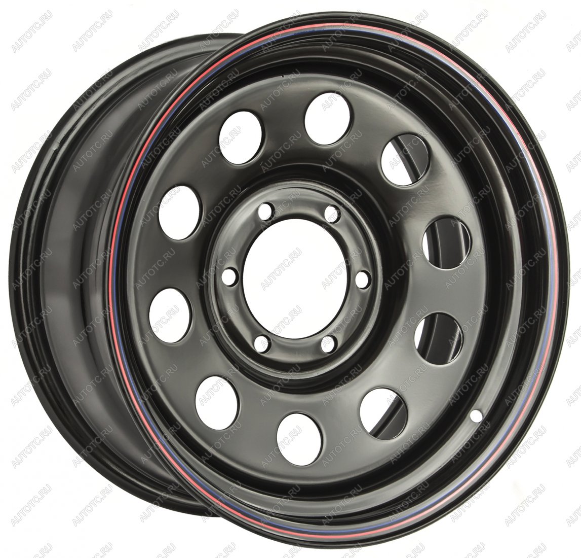 6 629 р. Диск усиленный Nissan Navara D40 2.5TD стальной черный 6x114,3 8xR16 d66 ET+25 OFF-ROAD Wheels 1680-61466bl-25  с доставкой в г. Чебоксары