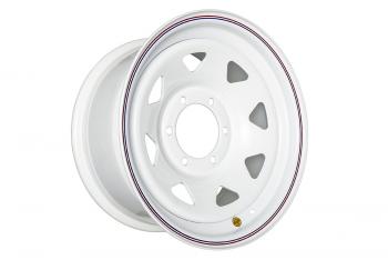 Диск усиленный стальной белый 6x139,7 8xR16 d110 ET+10 (треуг.) OFF-ROAD Wheels 1680-63910wh-10a17x