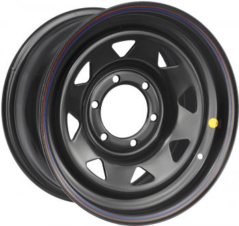 Диск усиленный стальной черный 6x139,7 8xR16 d110 ET+30 (треуг. мелкий) OFF-ROAD Wheels 1680-63910bl-30a17