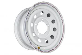 Диск усиленный УАЗ стальной белый 5x139,7 7xR15 d110 ET+25 OFF-ROAD Wheels 1570-53910wh-25
