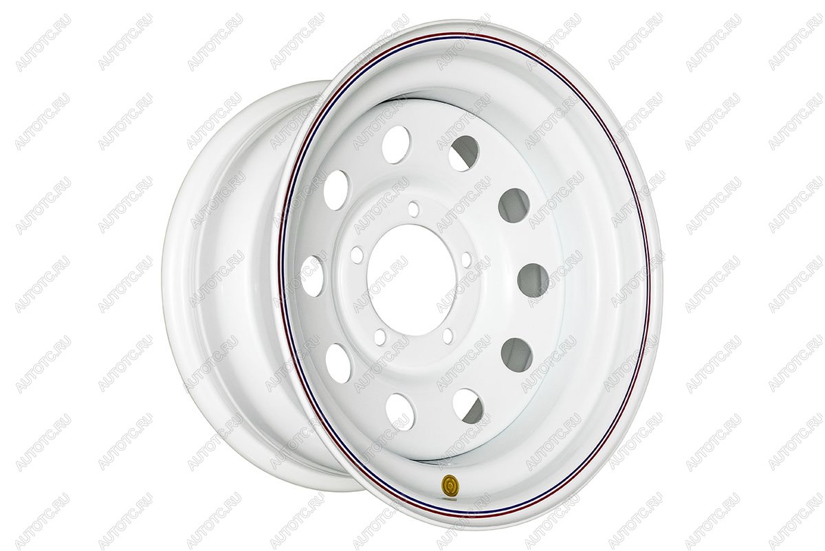 6 629 р. Диск усиленный УАЗ стальной белый 5x139,7 8xR16 d110 ET+15 OFF-ROAD Wheels 1680-53910wh-15  с доставкой в г. Чебоксары