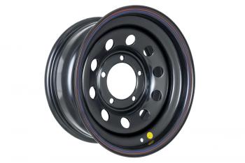 Диск усиленный УАЗ стальной черный 5x139,7 7xR15 d110 ET+25 OFF-ROAD Wheels 1570-53910bl-25