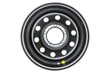 5 699 р. Диск усиленный УАЗ стальной черный 5x139,7 7xR15 d110 ET+25 OFF-ROAD Wheels 1570-53910bl-25  с доставкой в г. Чебоксары. Увеличить фотографию 2