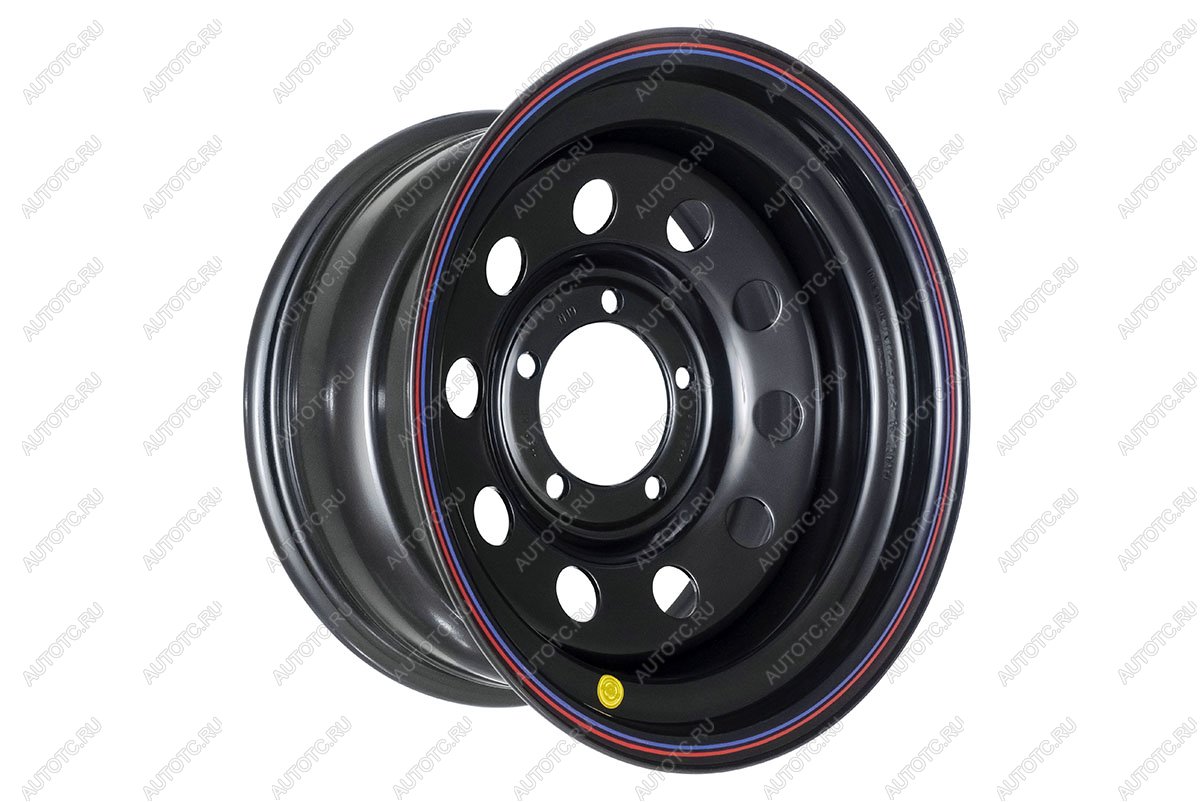 6 299 р. Диск усиленный УАЗ стальной черный 5x139,7 8xR16 d110 ET+15 OFF-ROAD Wheels 1680-53910bl-15  с доставкой в г. Чебоксары