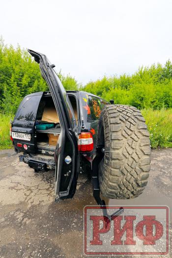 72 509 р. Калитка РИФ с фаркопом в штатный задний бампер Toyota Land Cruiser 105 РИФ rif105-80004  с доставкой в г. Чебоксары. Увеличить фотографию 4