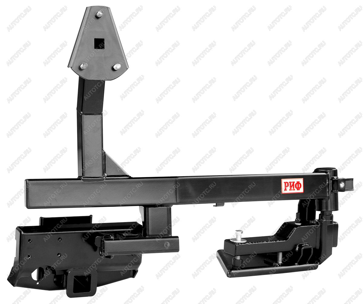 93 329 р. Калитка РИФ с фаркопом в штатный задний бампер Toyota Land Cruiser 200 2008-2015 под штатное колесо, с подсветкой номера РИФ rif200-80001  с доставкой в г. Чебоксары