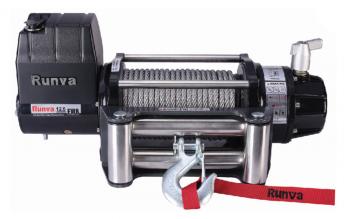 Лебёдка автомобильная электрическая 12V Runva 12500 lbs 5670 кг влагозащищенная, стальной трос RUNVA ewb12500u