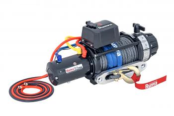 Лебёдка автомобильная электрическая 12V Runva 12500 lbs 5670 кг (влагозащищенная) синтетический трос RUNVA ewb12500ssr