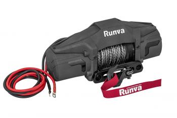 Лебёдка автомобильная электрическая 12V Runva 6000 lbs 2722 кг (синтетический трос) RUNVA ewv6000fsr