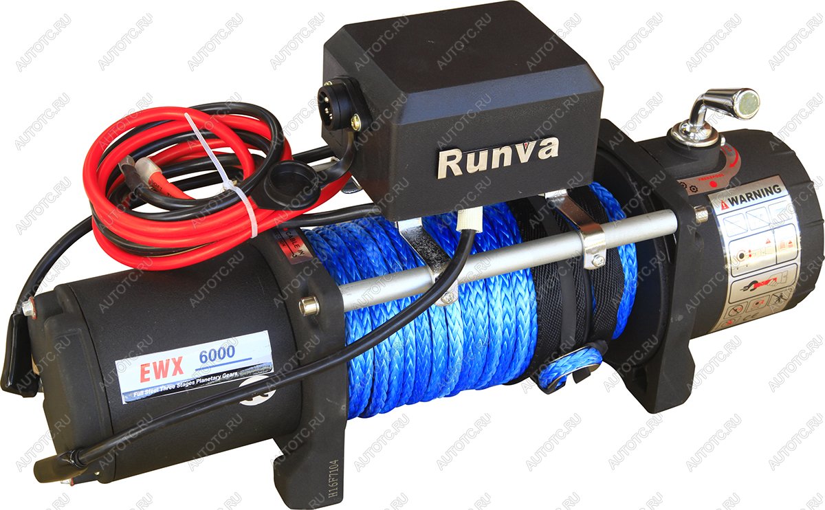 53 999 р. Лебёдка автомобильная электрическая 12V Runva 6000 lbs 2722 кг (синтетический трос) RUNVA ewx6000sr  с доставкой в г. Чебоксары
