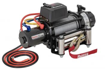 92 859 р. Лебёдка автомобильная электрическая 12V Runva 9500 lbs 4350 кг влагозащищенная, стальной трос RUNVA ewb9500s  с доставкой в г. Чебоксары. Увеличить фотографию 2